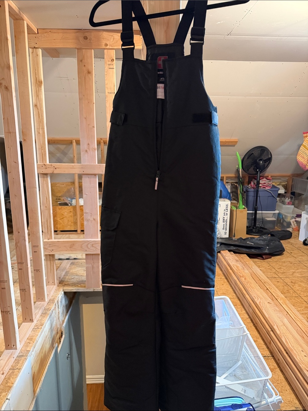 Swiss Tech Black Insulated Snow Suit